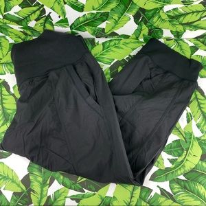 Lululemon Black Striped Crop Jogger Pants